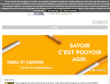 Tablet Screenshot of e-cancer.fr
