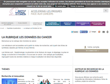 Tablet Screenshot of lesdonnees.e-cancer.fr